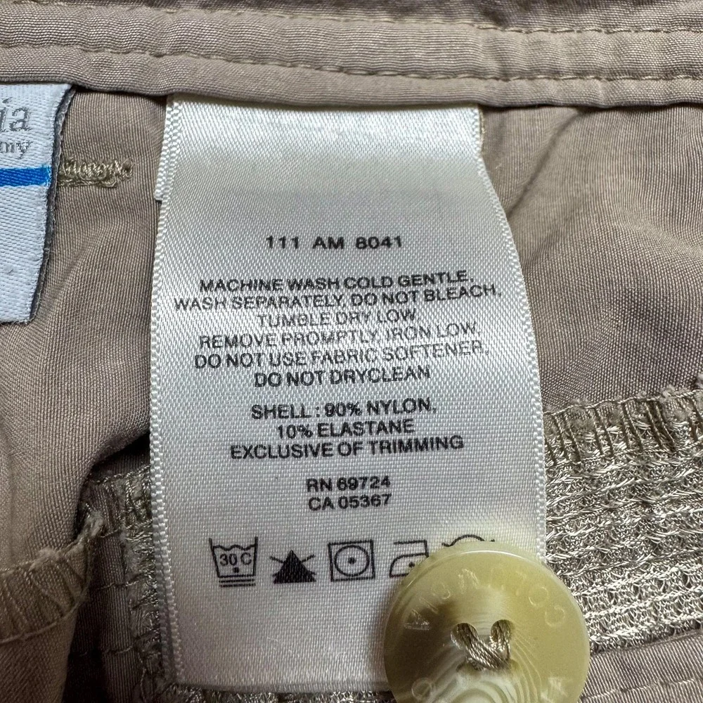 Columbia Pants Mens Medium 32L Khaki Titanium Omni-Shield Hiking Cargo‎ 34x32